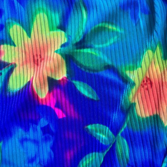 Vintage Catalina Tye Dye Floral Print Beach Swim Cover Up Kids L - Picture 6 of 6